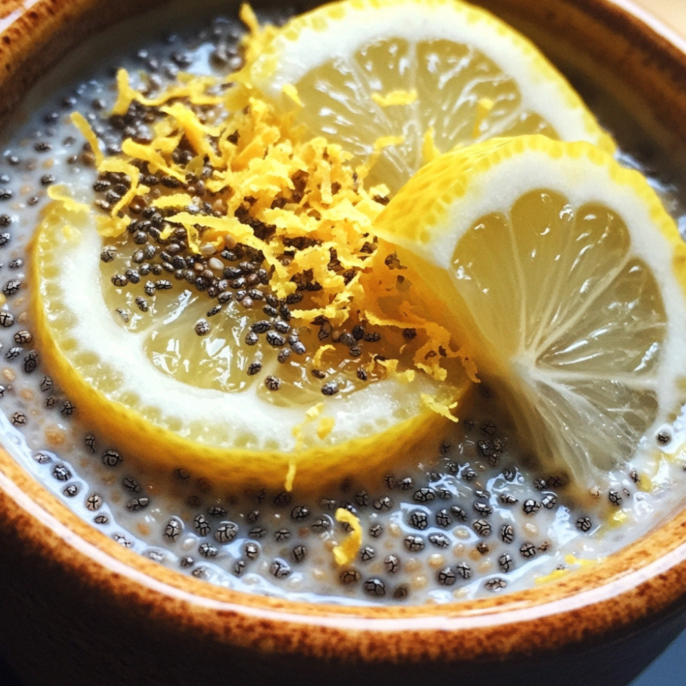 Pouding de chia citronné