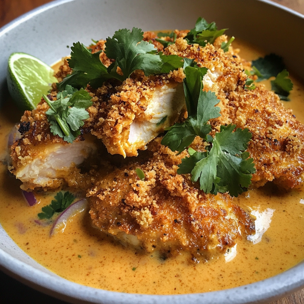 Poulet au curry croustillant
