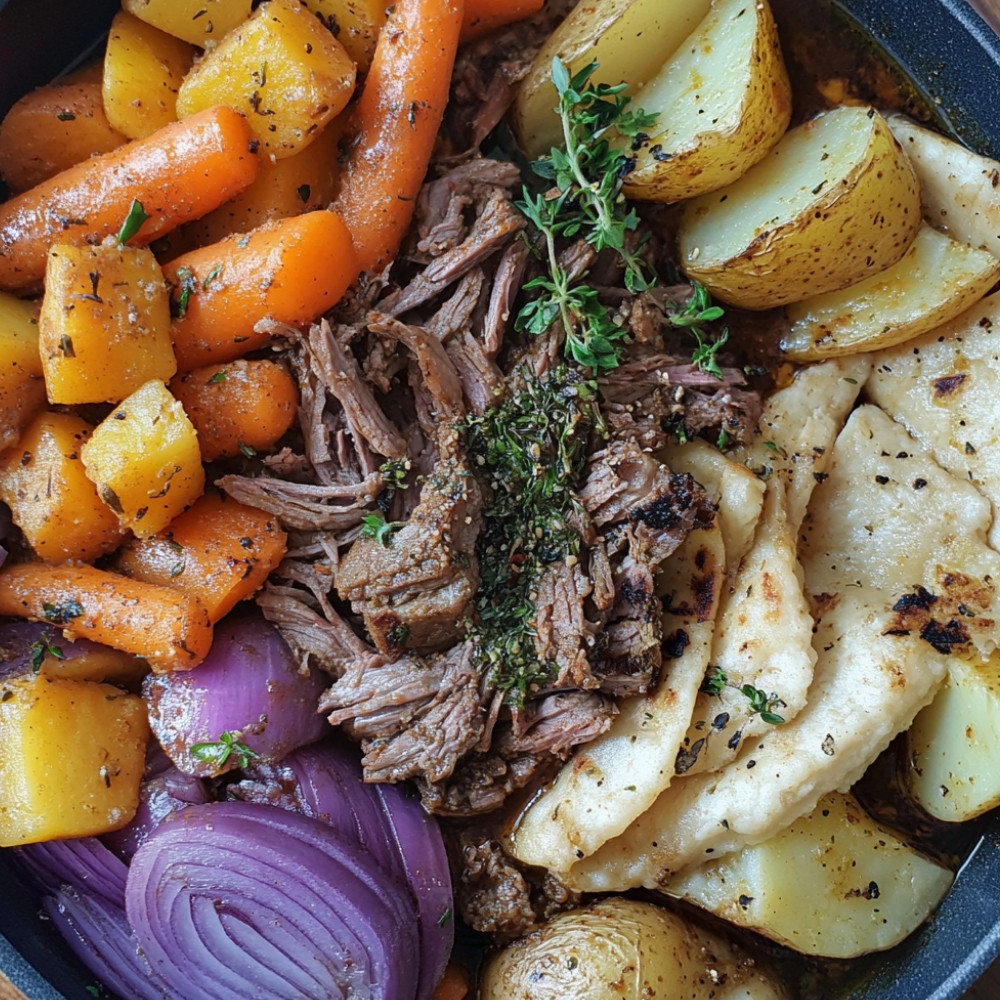 Rôti avec légumes à la mijoteuse