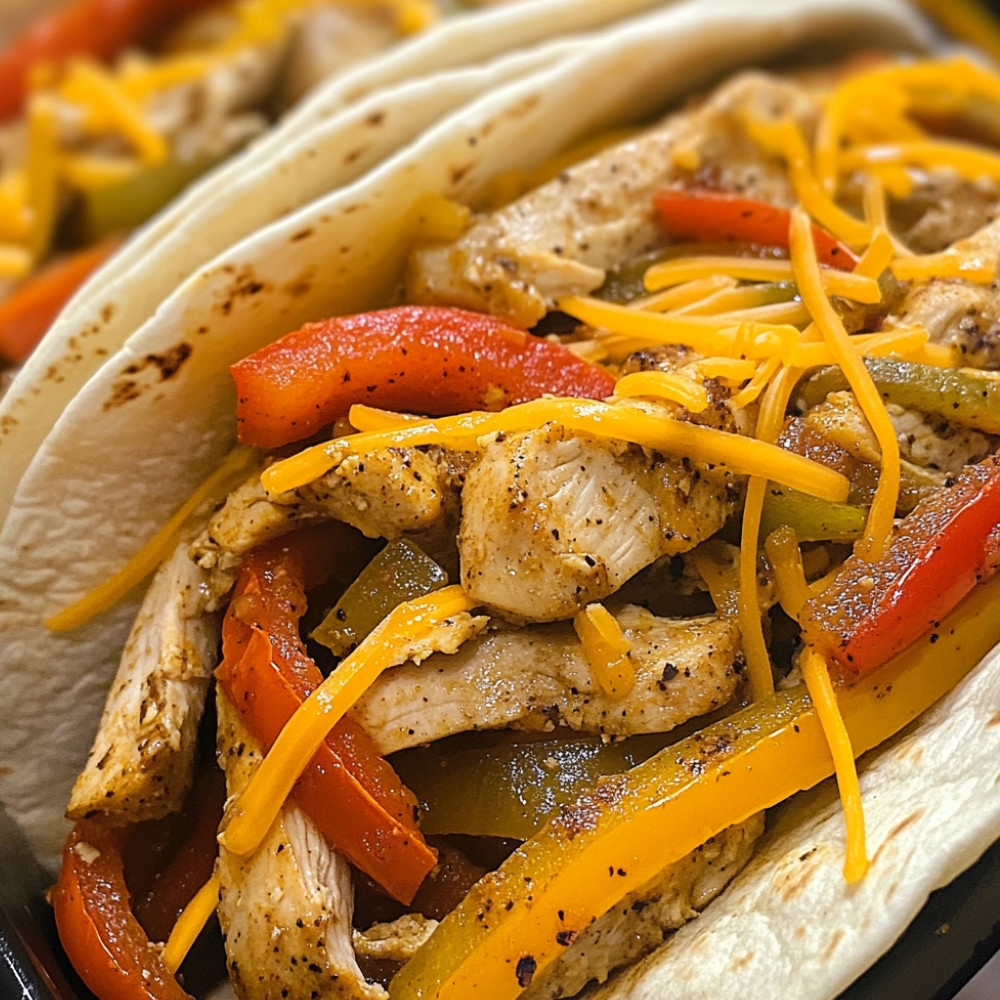 Roulades de poulet fajitas