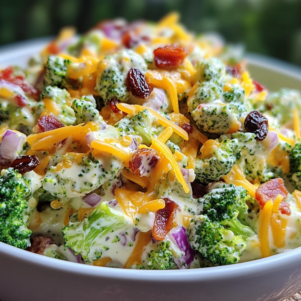 Salade de brocoli crémeuse
