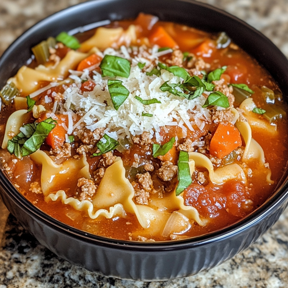 Soupe à la lasagne