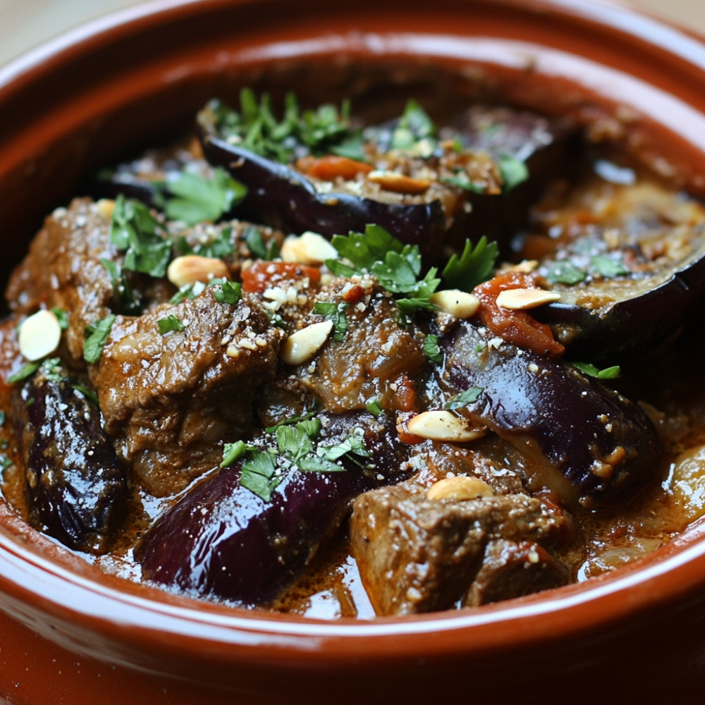 Tajine de boeuf et aubergine