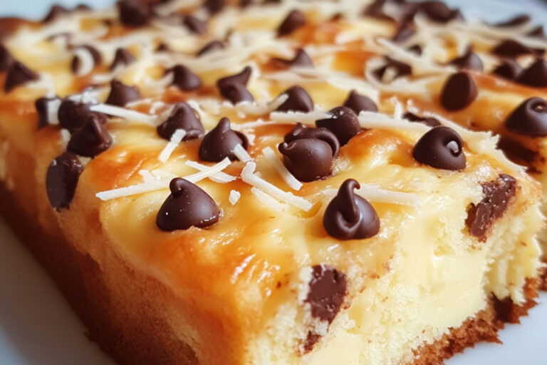 Barres gâteau au fromage et pépites de chocolat