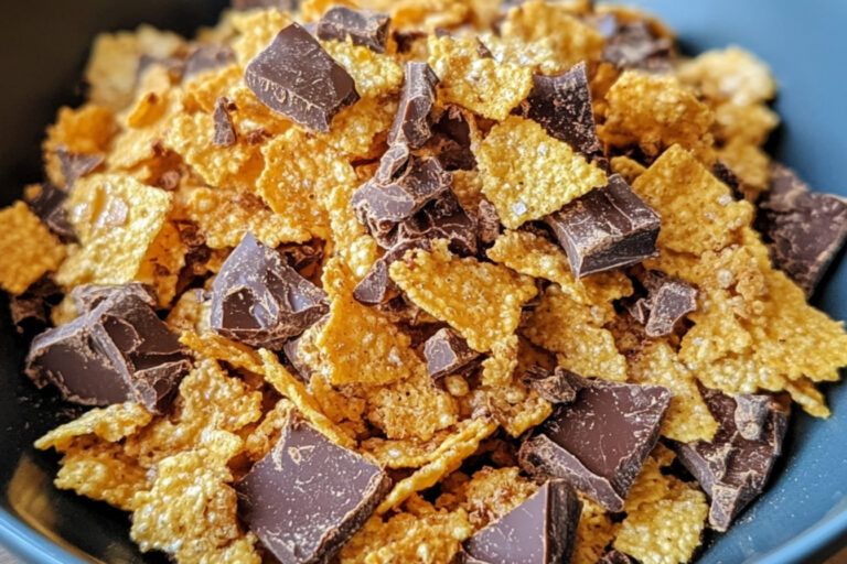 Bouchées de corn flakes au beurre d'arachide et chocolat