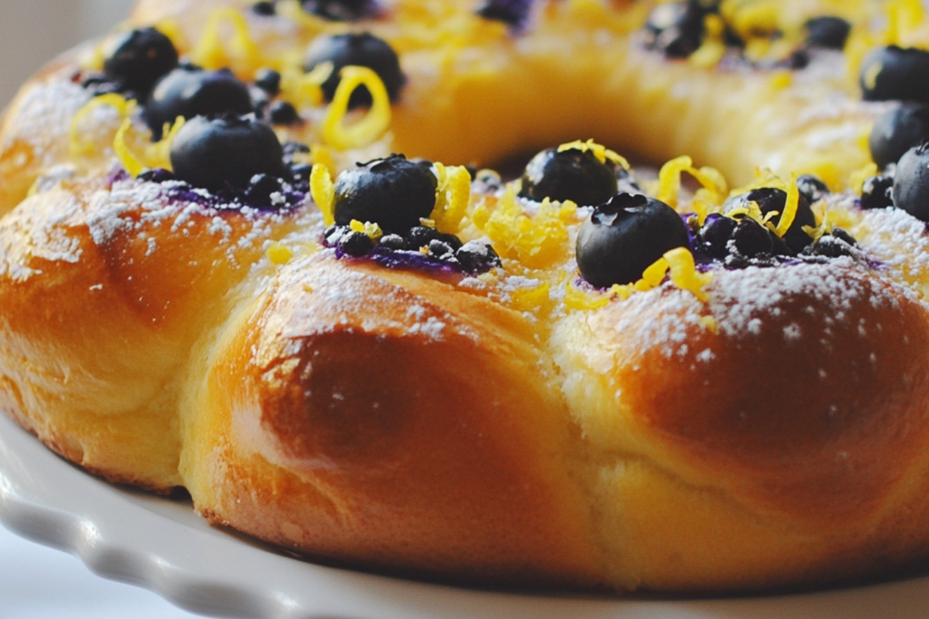 Brioches aux bleuets et citron