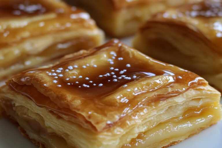 Chaussons aux pommes et caramel chaud
