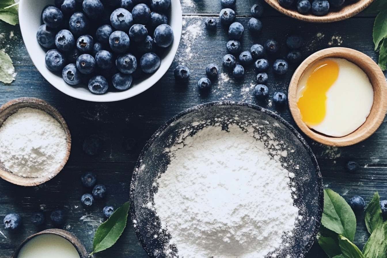 Gâteau aux bleuets