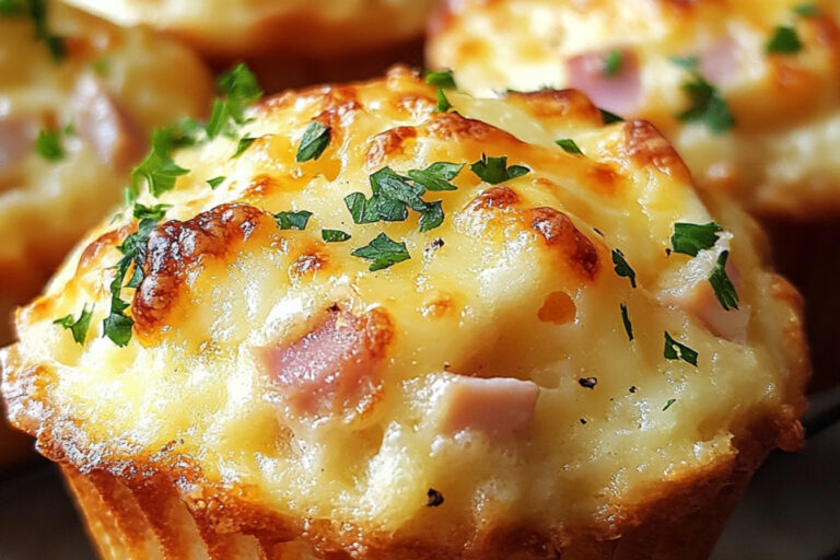 Muffins déjeuners jambon fromage