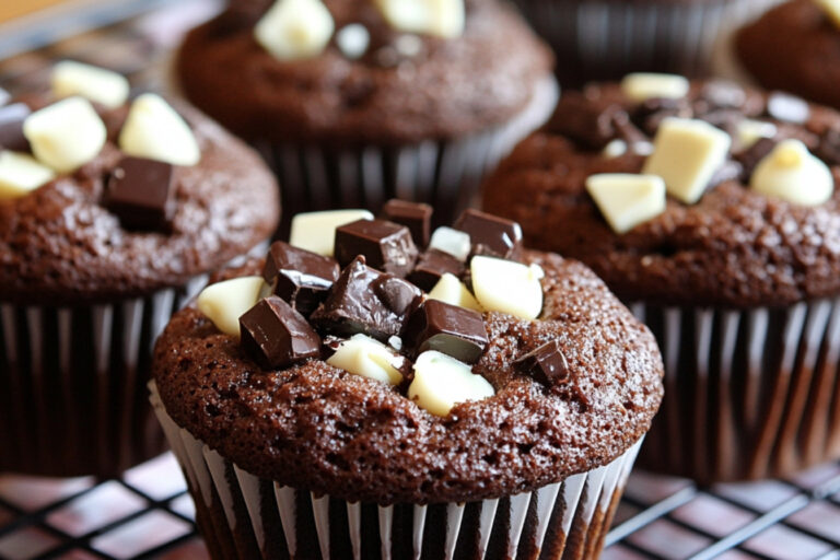 Muffins jumbo au double chocolat