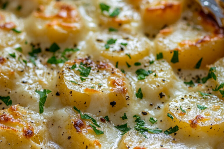 Patates gratinées à l'ail sur le BBQ