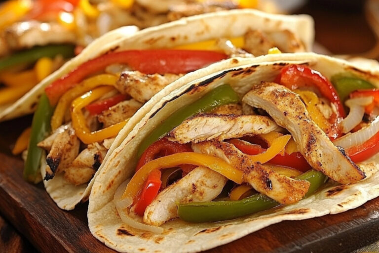 Roulades de poulet fajitas