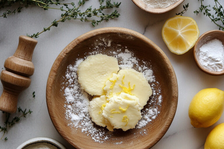 Sablés thym citron