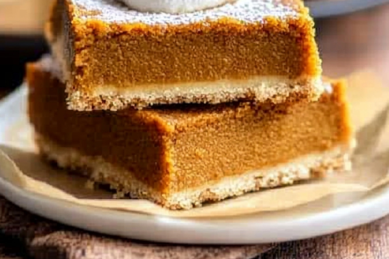 Barres de tarte à la citrouille