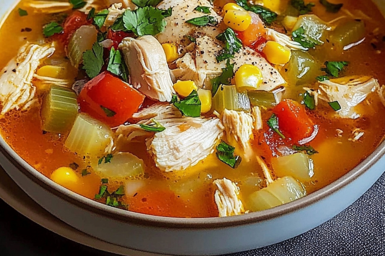 Soupe de poulet espagnole