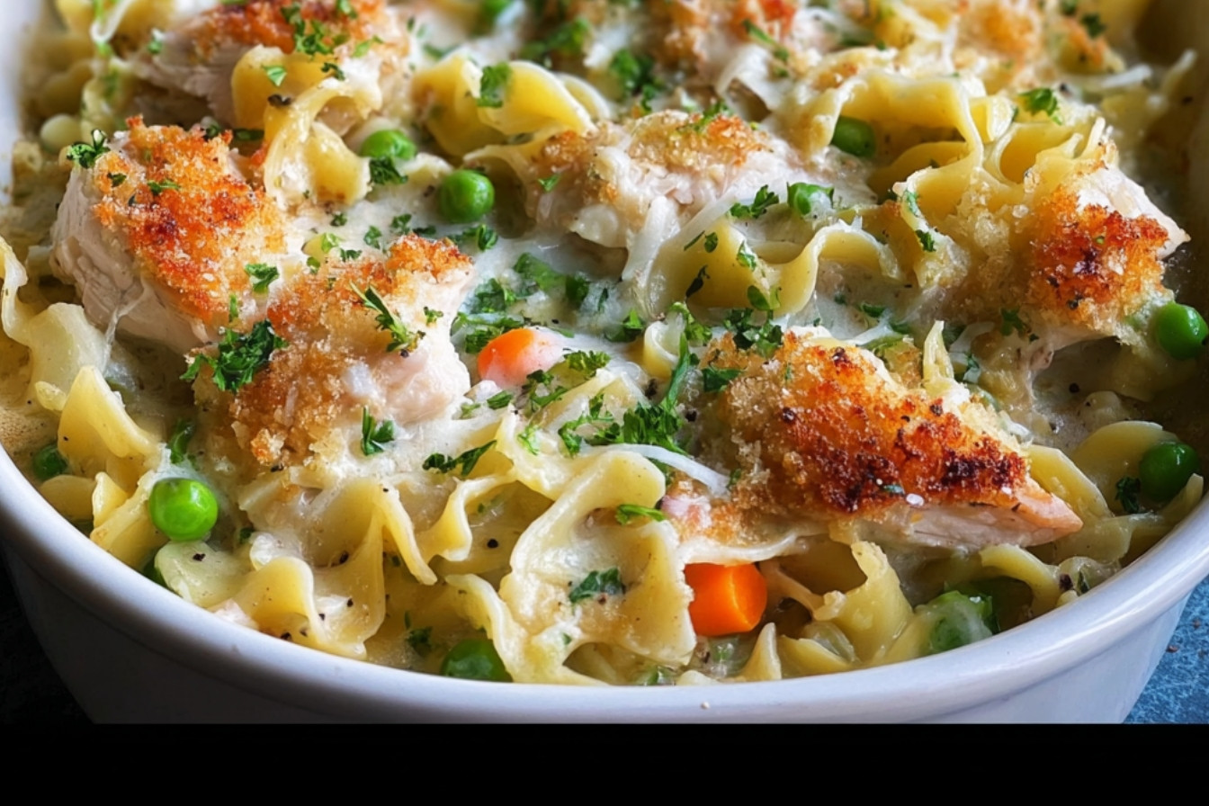 Gratin de Poulet aux Nouilles