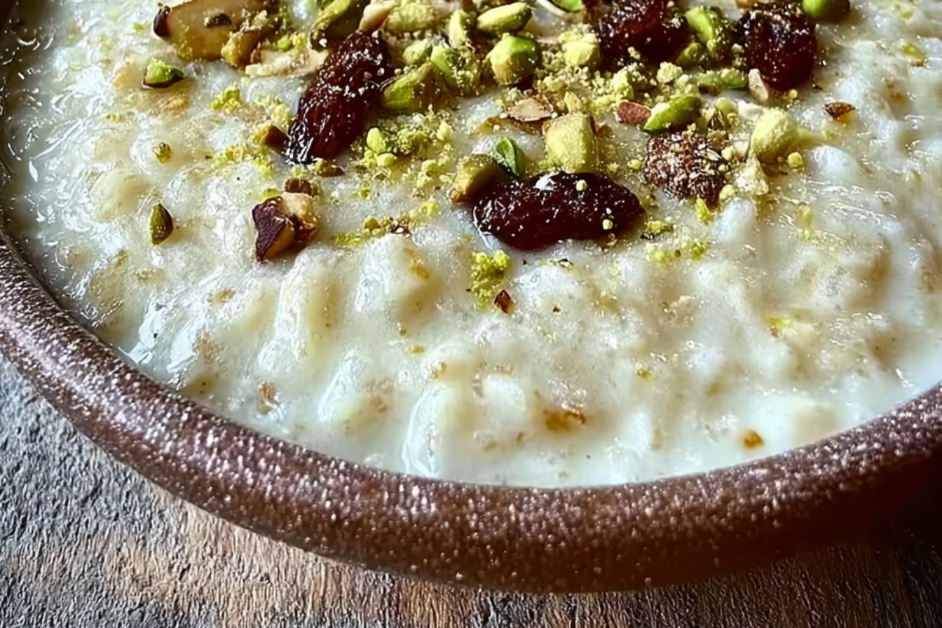 Kheer crémeux au cardamome