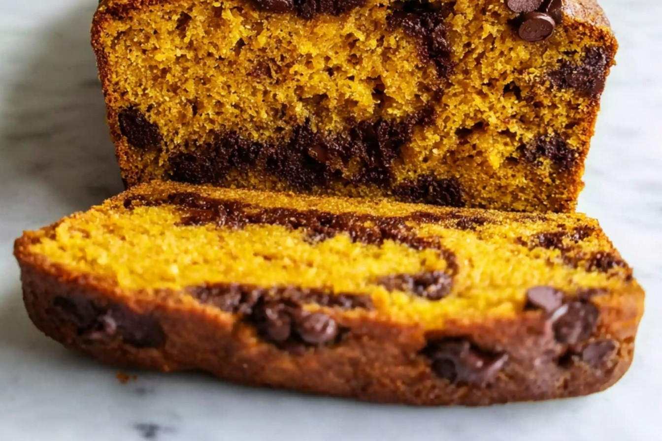 Pain à la citrouille et chocolat