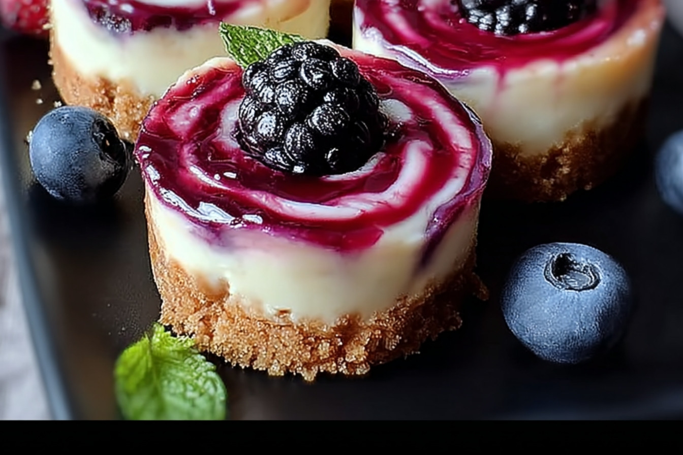 Bouchées de Cheesecake aux Baies