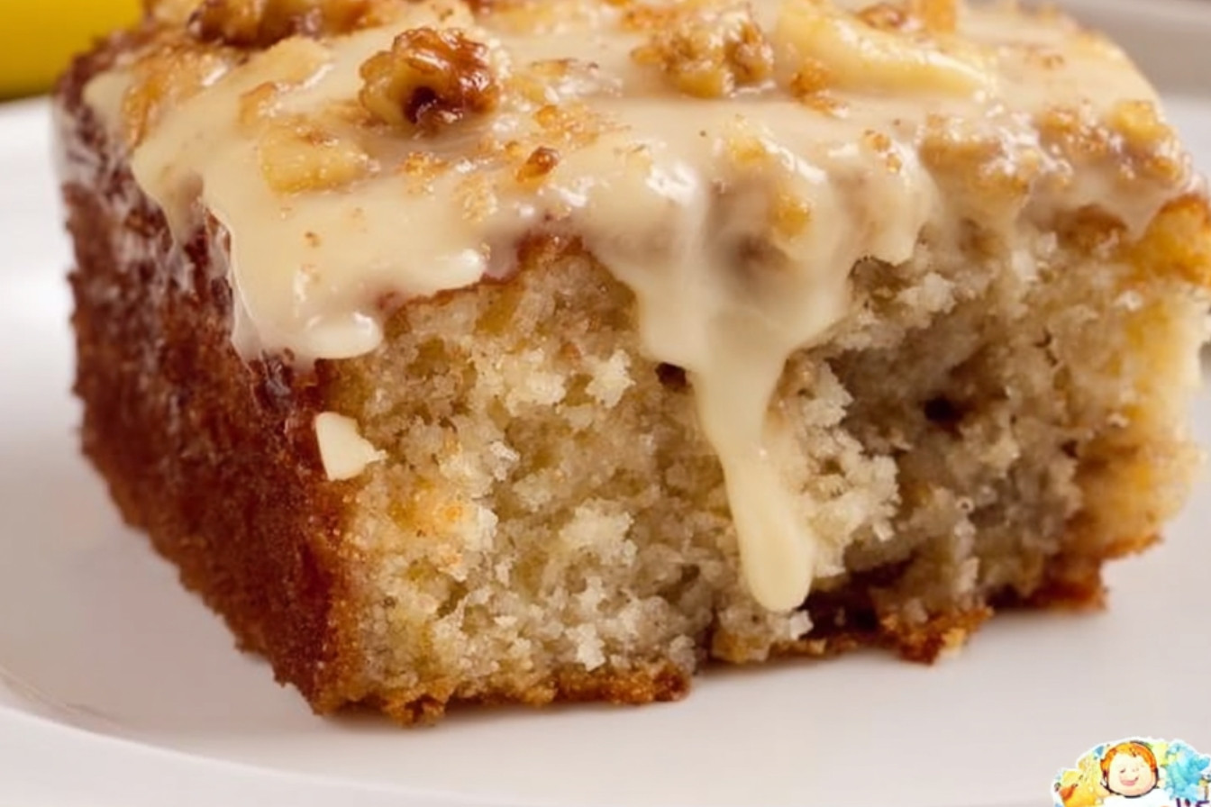 Gâteau aux Bananes avec Crème Frosting
