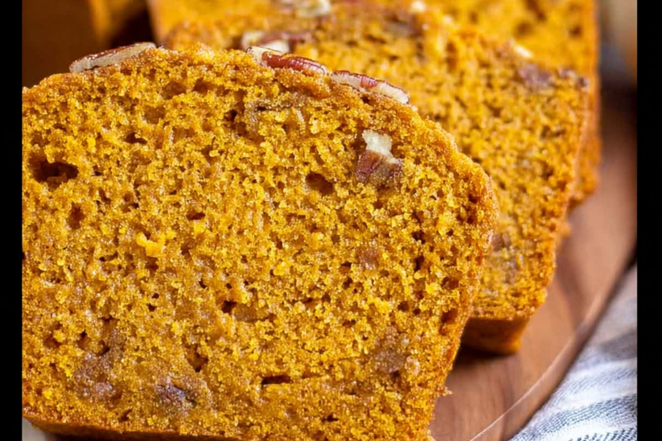 Pain à la citrouille et noix de pécan