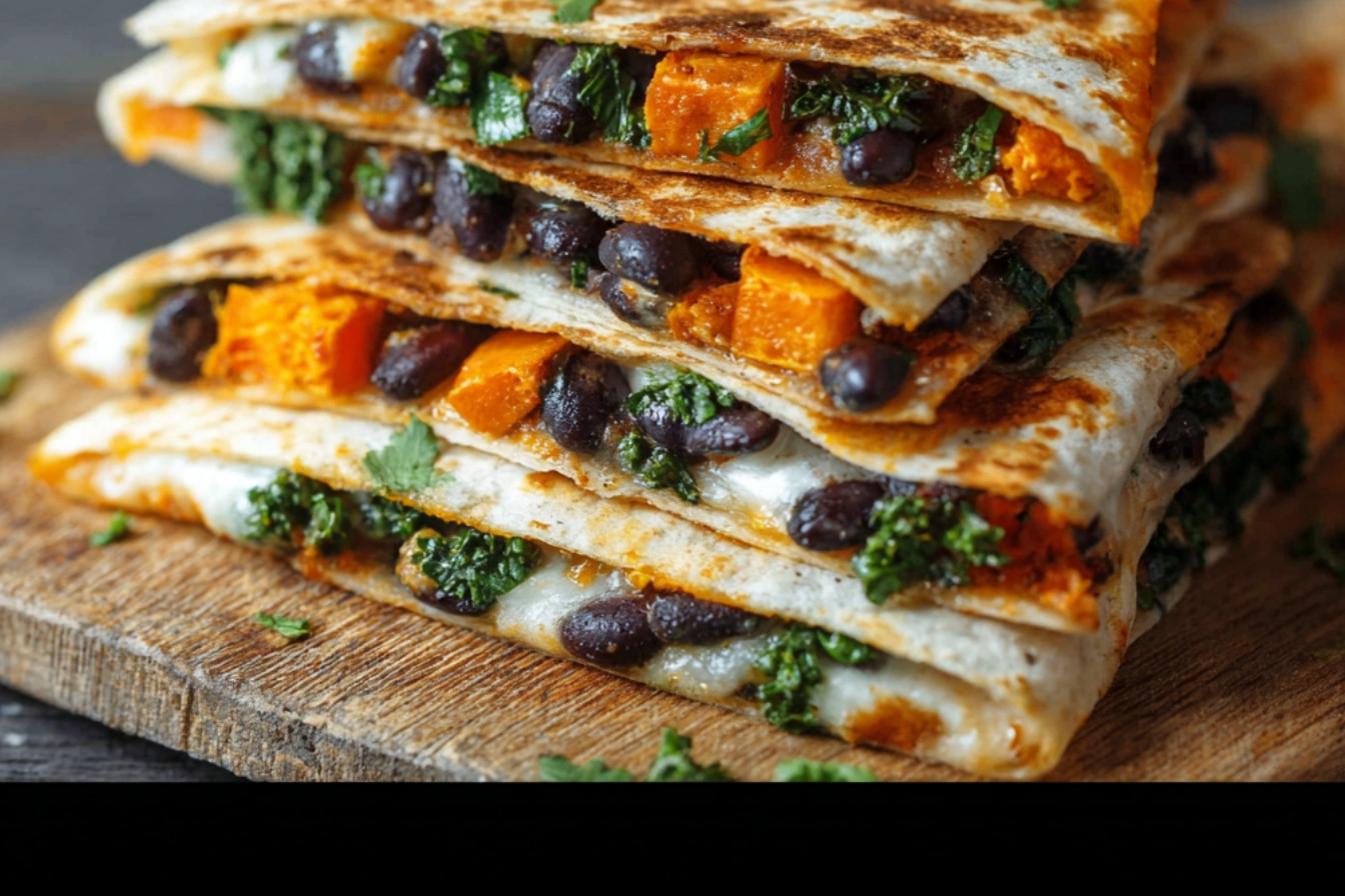 Quesadillas Végétariennes aux Haricots Noirs