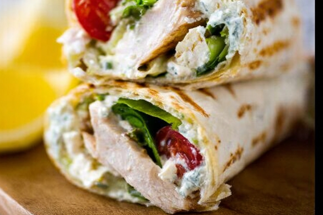 Wrap de Poulet Grec